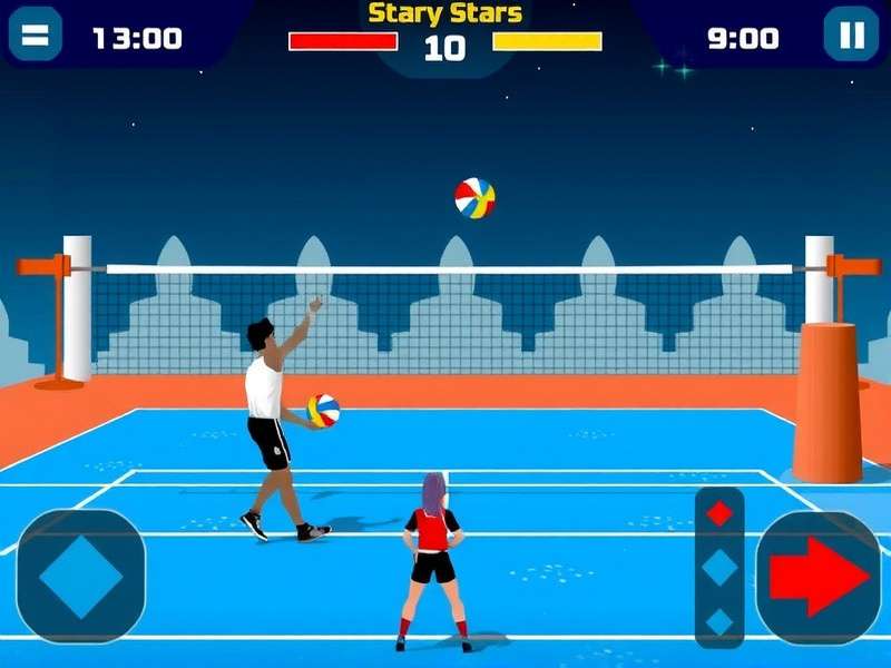 Volley Star Warrior Game Screenshot